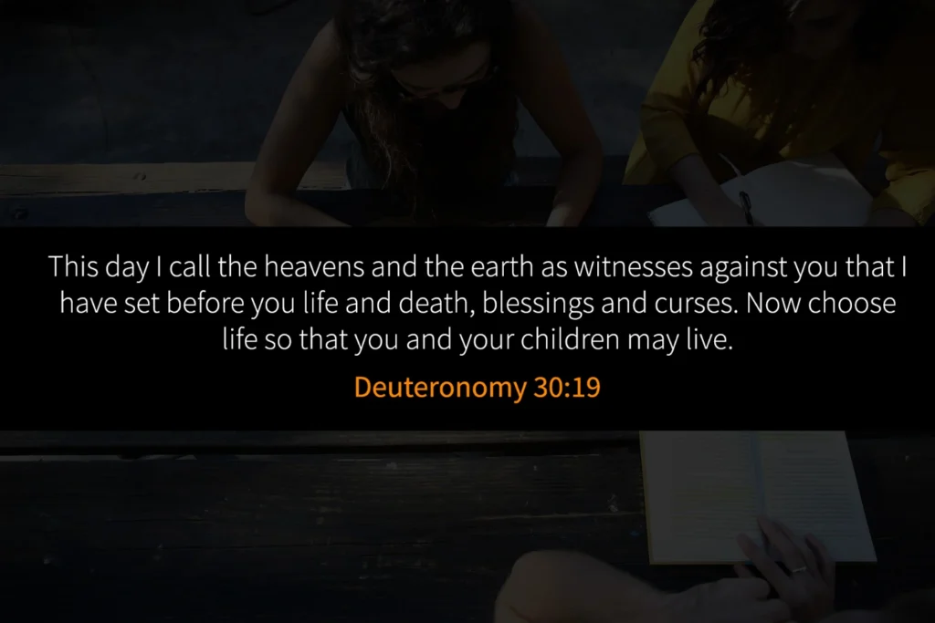 Deutronomy 30:19