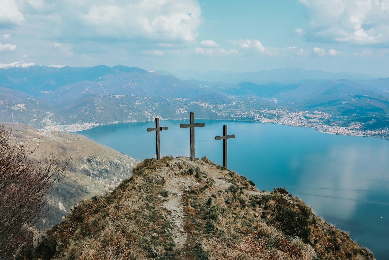 Blog 3 wooden cross on top of the mountain