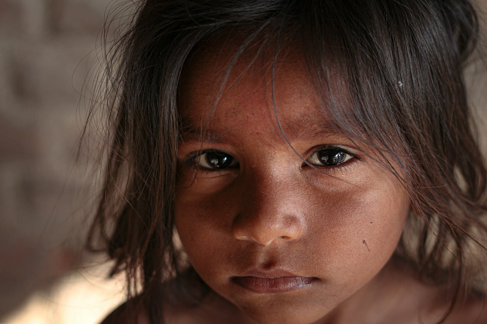 Human Trafficking girl's face